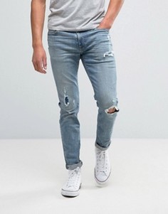 Супероблегающие джинсы Abercrombie &amp; Fitch - Синий