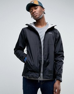 Patagonia Torrentshell Jacket Waterproof Nylon Zipthru in Black - Черный