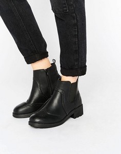 Массивные ботинки челси New Look - Черный