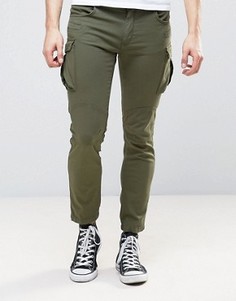 Зауженные брюки-карго Sisley - Зеленый