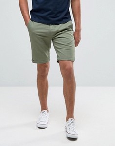 Tommy Hilfiger Denim Freddy Chino Shorts Straight Fit Stretch Twill in Green - Зеленый