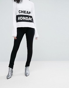 Супероблегающие джинсы с завышенной талией Cheap Monday - Черный