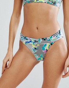 Sunseeker Printed Bikini Bottoms - Зеленый