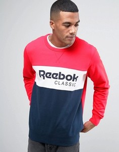 Красный свитшот с круглым вырезом Reebok Archive BK3831 - Красный