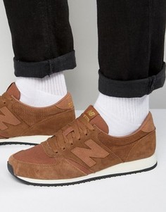 Кроссовки табачного цвета в стиле 70-х New Balance Running 420 U420PTB - Коричневый