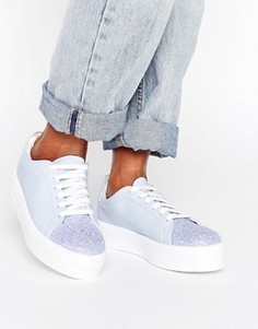 Кроссовки на шнуровке ASOS DAZZLE - Синий