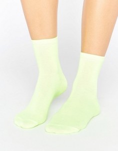 Неоновые носки ASOS - Желтый