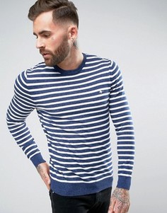 Jack Wills Seabourne Crew Neck Stripe Jumper in White - Белый