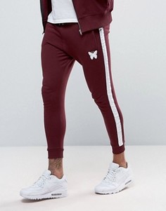 Good For Nothing Skinny Joggers In Burgundy - Красный