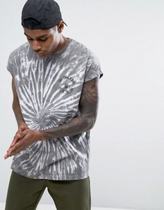 Oversize-футболка с принтом тай-дай ASOS - Черный