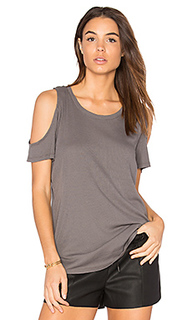 Modal rib cold shoulder tee - Bobi
