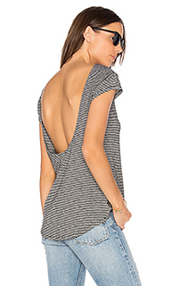 Drape back stripe tee - Bobi