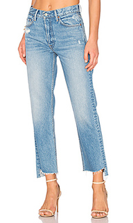 Прямые укороченные джинсы высокой посадки helena - GRLFRND