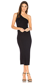 Rib one shoulder midi dress - Enza Costa