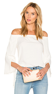 Off shoulder slit sleeve top - Halston Heritage