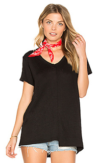 Shrunken deep v foundation tee - Wilt