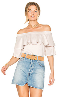 Suede ruffle top - David Lerner