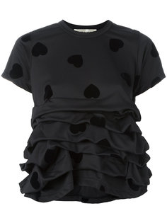футболка с принтом сердец Comme Des Garçons