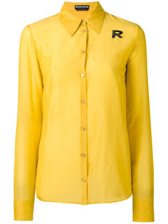 beaded logo detail shirt Rochas