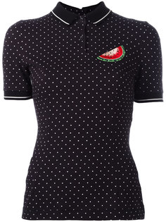рубашка-поло с нашивкой Dolce &amp; Gabbana