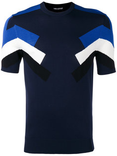 zig-zag sleeve T-shirt Neil Barrett