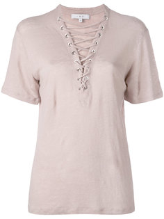 laced neck T-shirt Iro