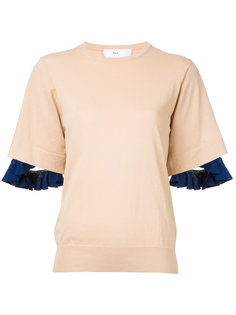 ruffled trim sweatshirt  Toga