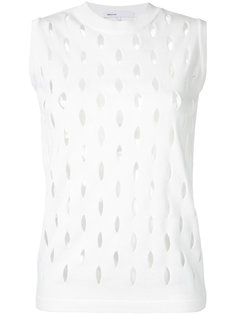 perforated detail sleeveless top  08Sircus