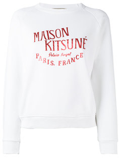 толстовка с принтом логотипа Maison Kitsuné