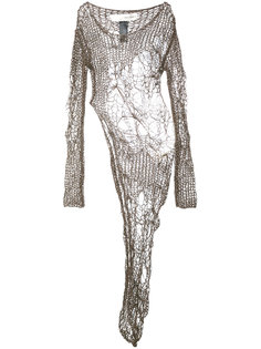 open knit asymmetric dress Isabel Benenato