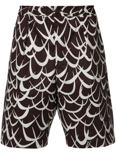 abstract print shorts Marni