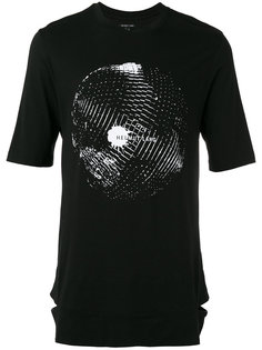 футболка с принтом диско-шара Helmut Lang