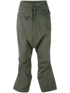 striped cropped trousers Rundholz