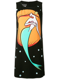 мини-платье с принтом в виде русалки Boutique Moschino