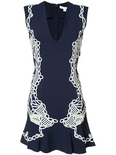 lace appliqué deep-V dress Jonathan Simkhai