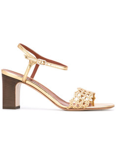 woven strap heeled sandals  Michel Vivien