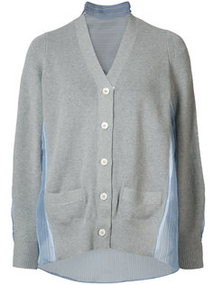 mesh panel cardigan  Sacai
