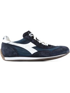 кроссовки на шнуровке с панелями Diadora