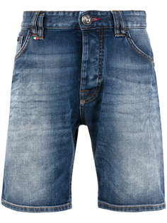 джинсовые шорты с логотипом Philipp Plein