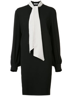 neck tie shift dress Lanvin