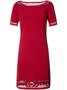 sheer trim midi dress D.Exterior