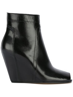 open-toe wedge ankle boots Rick Owens