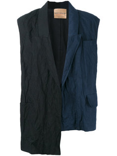 asymmetric panel gilet  Erika Cavallini