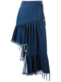 асимметричная джинсовая юбка Marquesalmeida