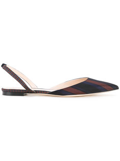 striped slingback sandals Nina Ricci