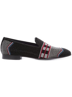 crystal embellished slippers Louis Leeman
