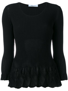 расклешенный вязаный топ Blumarine