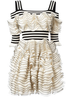 ruffle layered mini dress Alexander McQueen