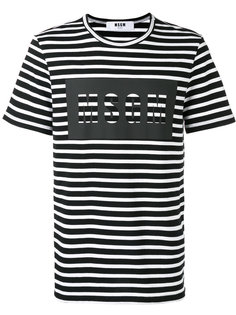 printed logo T-shirt MSGM