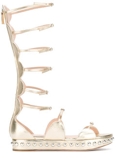 metallic strappy sandals Giambattista Valli
